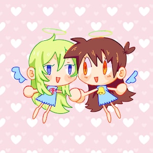 Sapphic Angels Charm