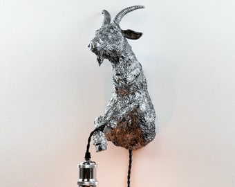Goat Lover, Wall Lamp, Animal Lover, Gift