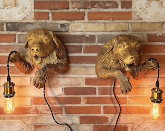 Labrador Dog Wall Sconce: Heartwarming Pet Lover Lighting