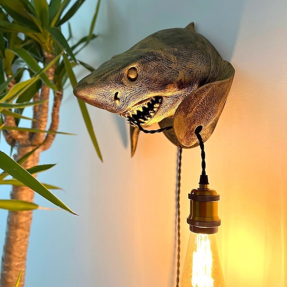 Shark Lover Gift Wall Sconce Light Animal Wall Light Shark - Etsy Shark Lover Gift Wall Sconce Light Animal Wall Light Shark - Etsy