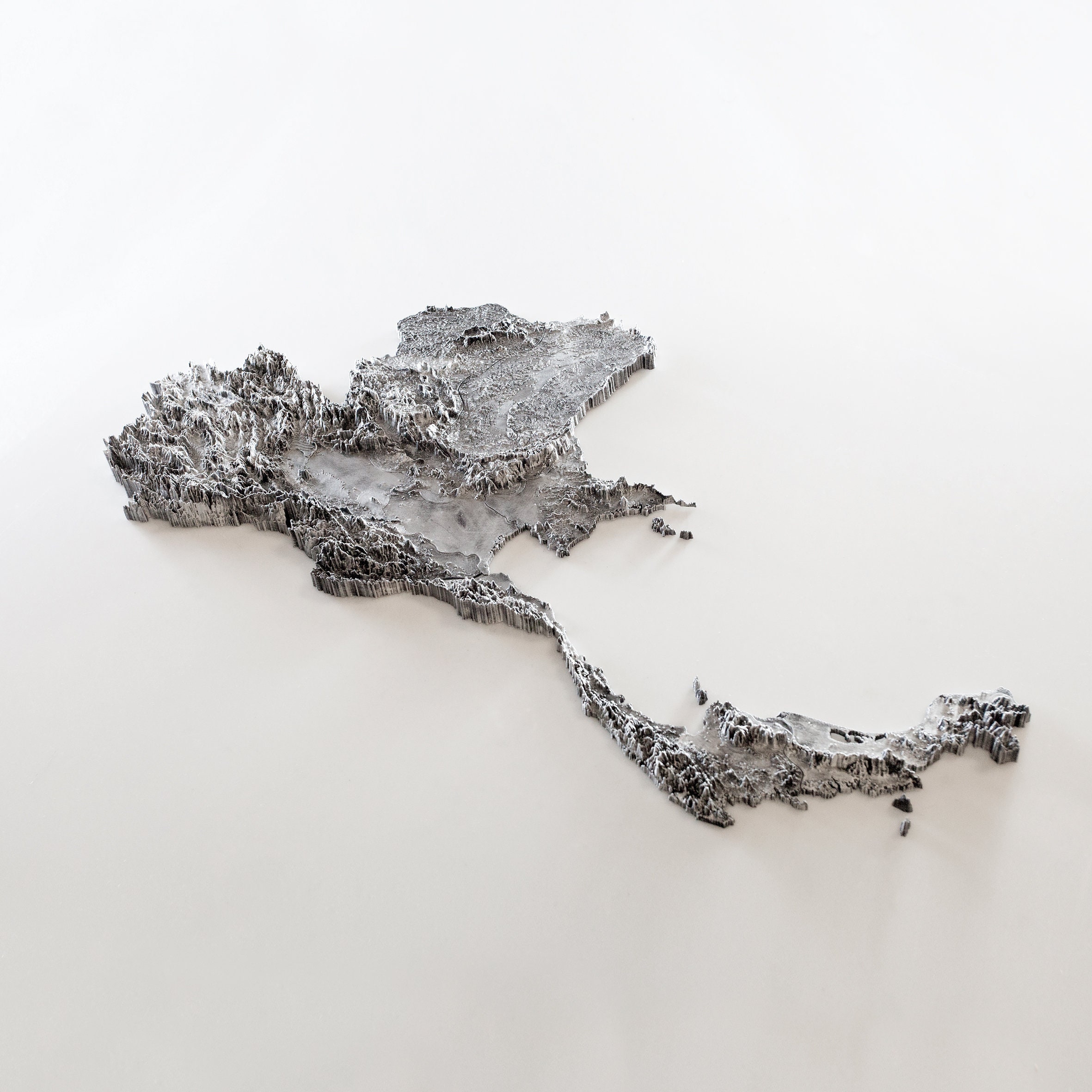 Thailand Map Topography of Thailand 3D Printed Map of - Etsy Canada