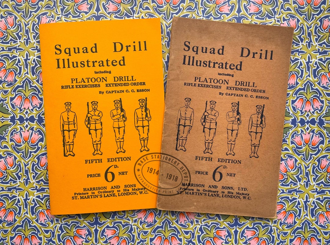 WW1 Drill Manual Squad Drill Illustrated C.C. Esson Reproduction Etsy