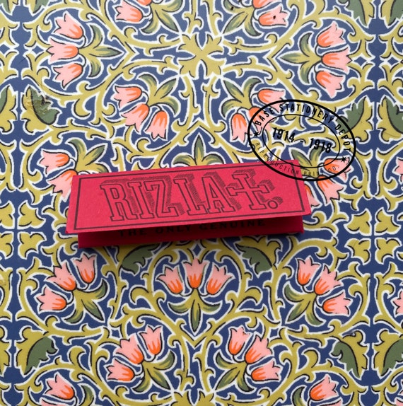 Rizla Zigarettenpapier – Rot, Normale Größe, 100 Blätter (2 Heftchen), Mittlere Dicke, Langsam Abbrennend