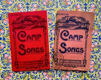 WW1 Song Book - Camp Songs Booklet