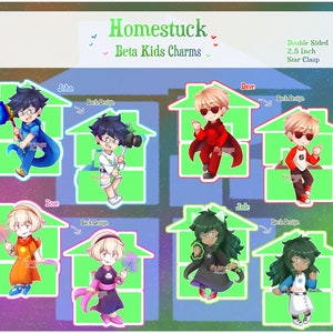Homestuck Beta Kids Acrylic Charms