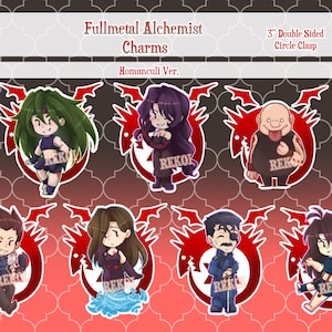 Fullmetal Alchemist Acrylic Charms *Homunculi Ver.*