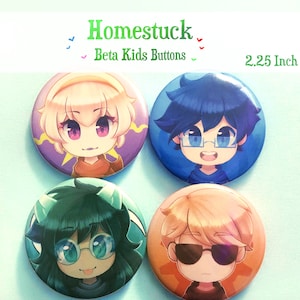 Homestuck Beta Kids Buttons