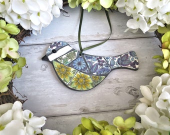 Retro Mosaic Bird - Spring Decoration - House Warming Gift