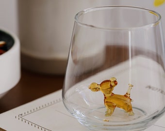 Farm Theme Drinking Glass Set of 6 with Handmade Animal Figures – MiniZooUSA
