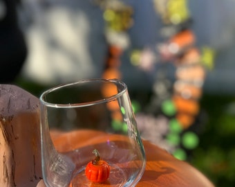 Verres à Liqueur Halloween CIYODO - Design Citrouille Et Chauve-Souris, 23.5 Cm (Violet)