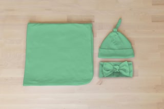 Gorro Bebê KYTE Bambu - Malha Suave Unissex - Cor Esmeralda Tamanho RN