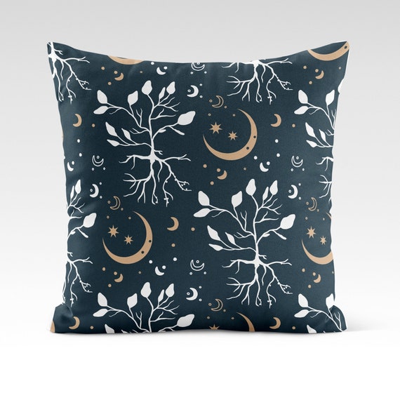 Celestial Throw Pillow Covers Moon Stars Square Matching Accent Couch Pillow Cases Cosmic Bohemian Design 14x14 16x16 18x18 20x20 24x24 Etsy