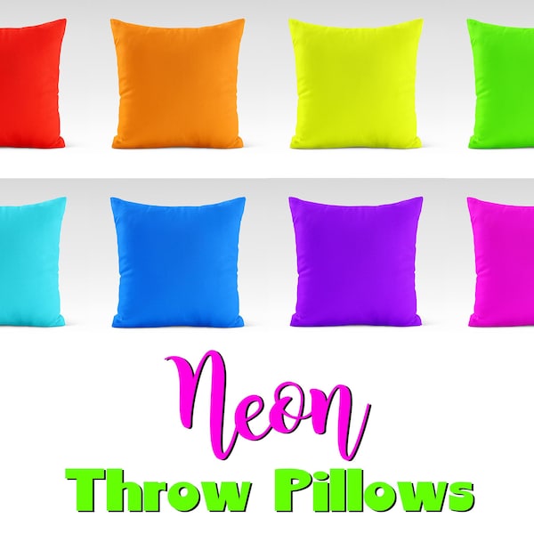 Orange Couch Pillow Etsy