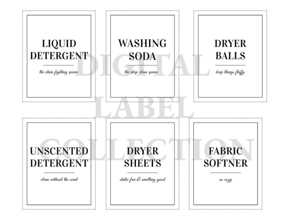 Laundry Room Makeover + FREE Printable Laundry Labels!