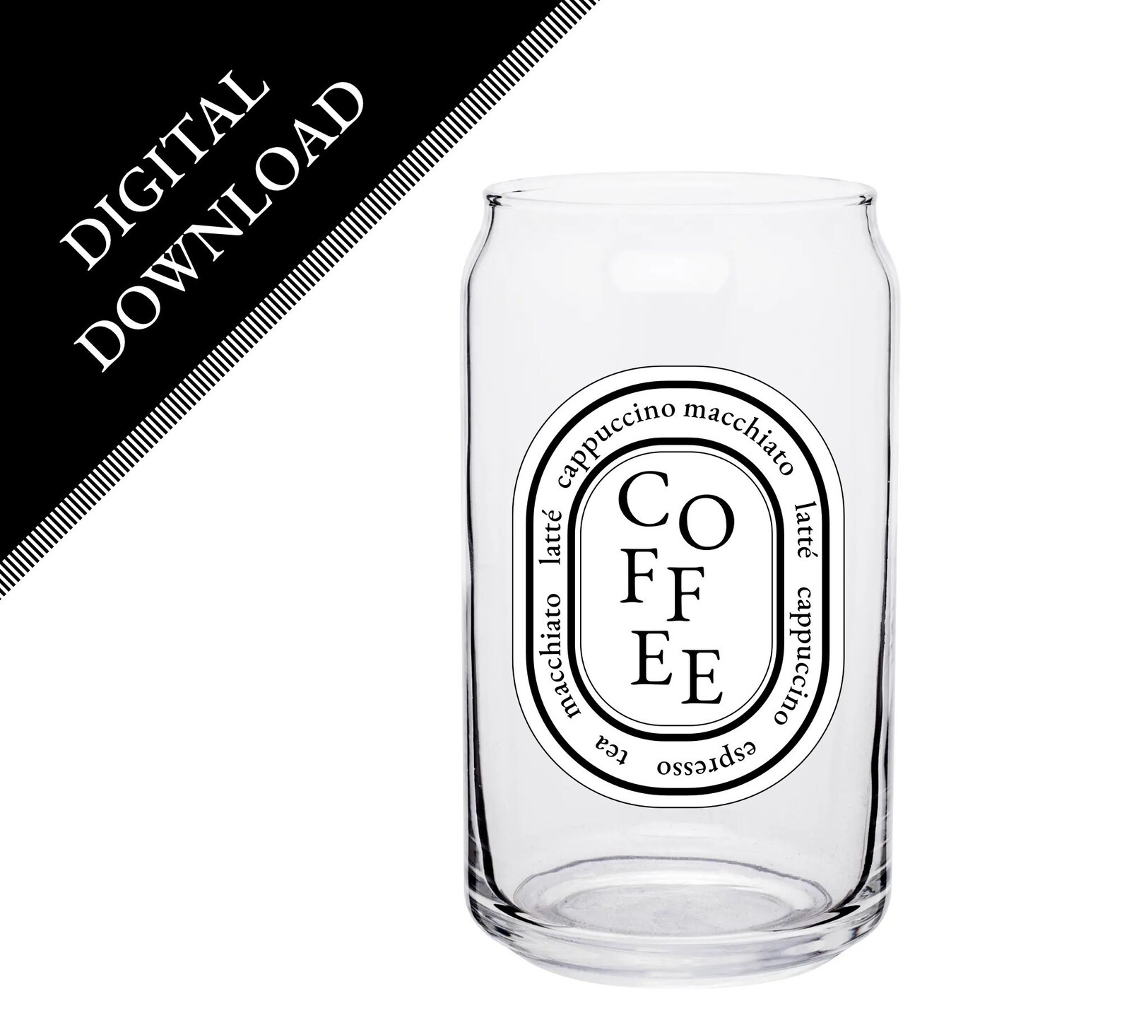 Diptyque Coffee Sticker Labels 6 Digital Labels Coffee Etsy