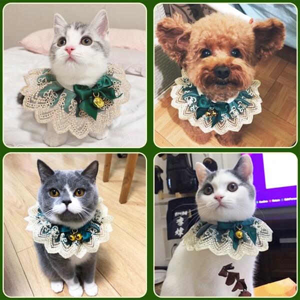 Lace Cat Collar Etsy