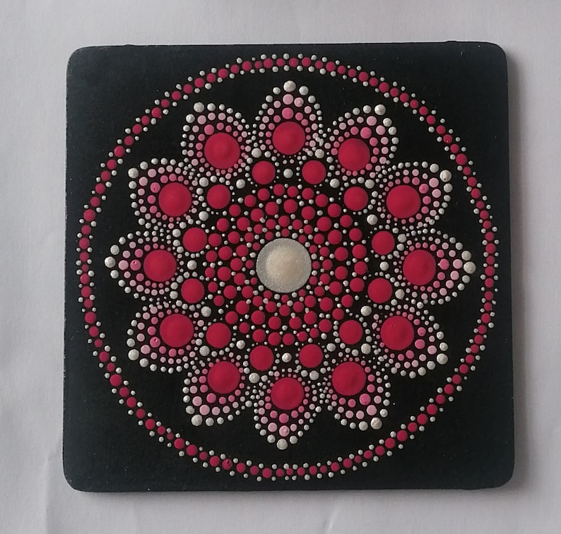 Mandala Dot Painting Kit for Beginners. Paint and Coasters - Etsy