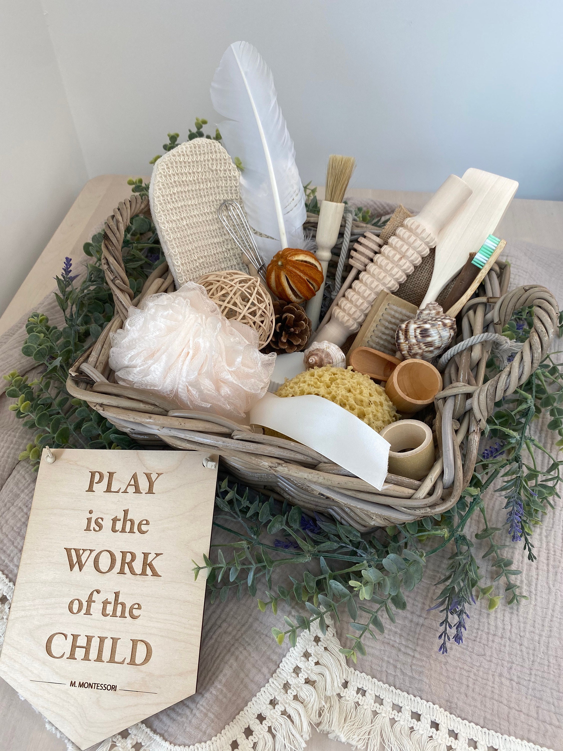 PRE ORDER Baby Sensory Treasure Basket Square Etsy