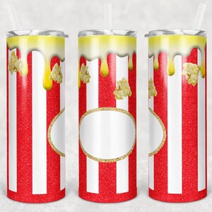 20 oz Flaco Palomitas de maíz Cubo de brillo Raya plana y | Etsy