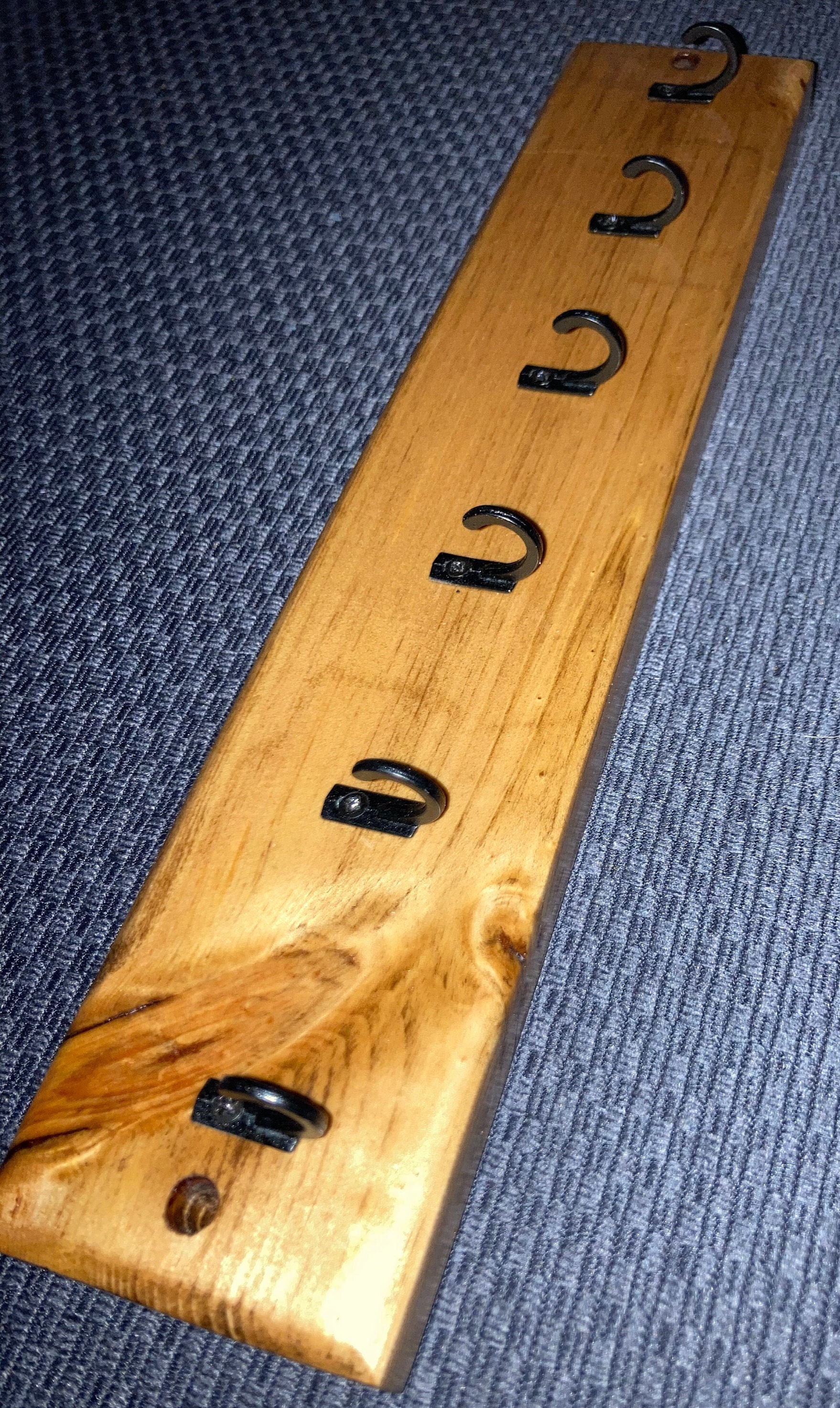 Wall Mounted Key Hook Rail Etsy