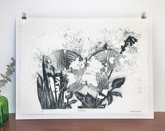 Metamorphology lithograph print