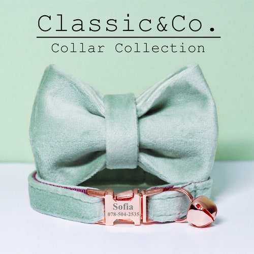 Nomad Cat Collar Bow Tie Set With Breakaway Safety Buckle Etsy