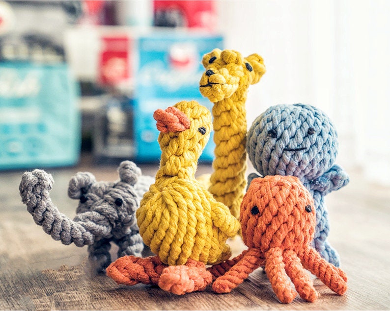 Quality  Eco Friendly Dog Rope Toys, Animal Toys for Dog & Cat, Teeth…