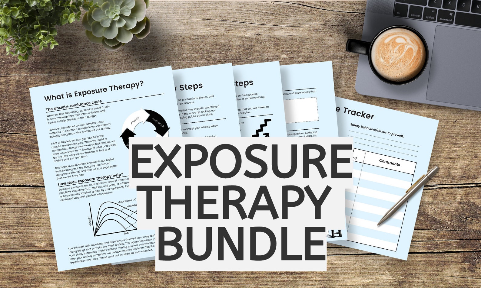 exposure-therapy-bundle-worksheets-printable-digital-etsy