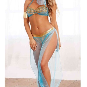 Otantikozz Blue Authentic Belly Dancer Costume, Authentic Costume