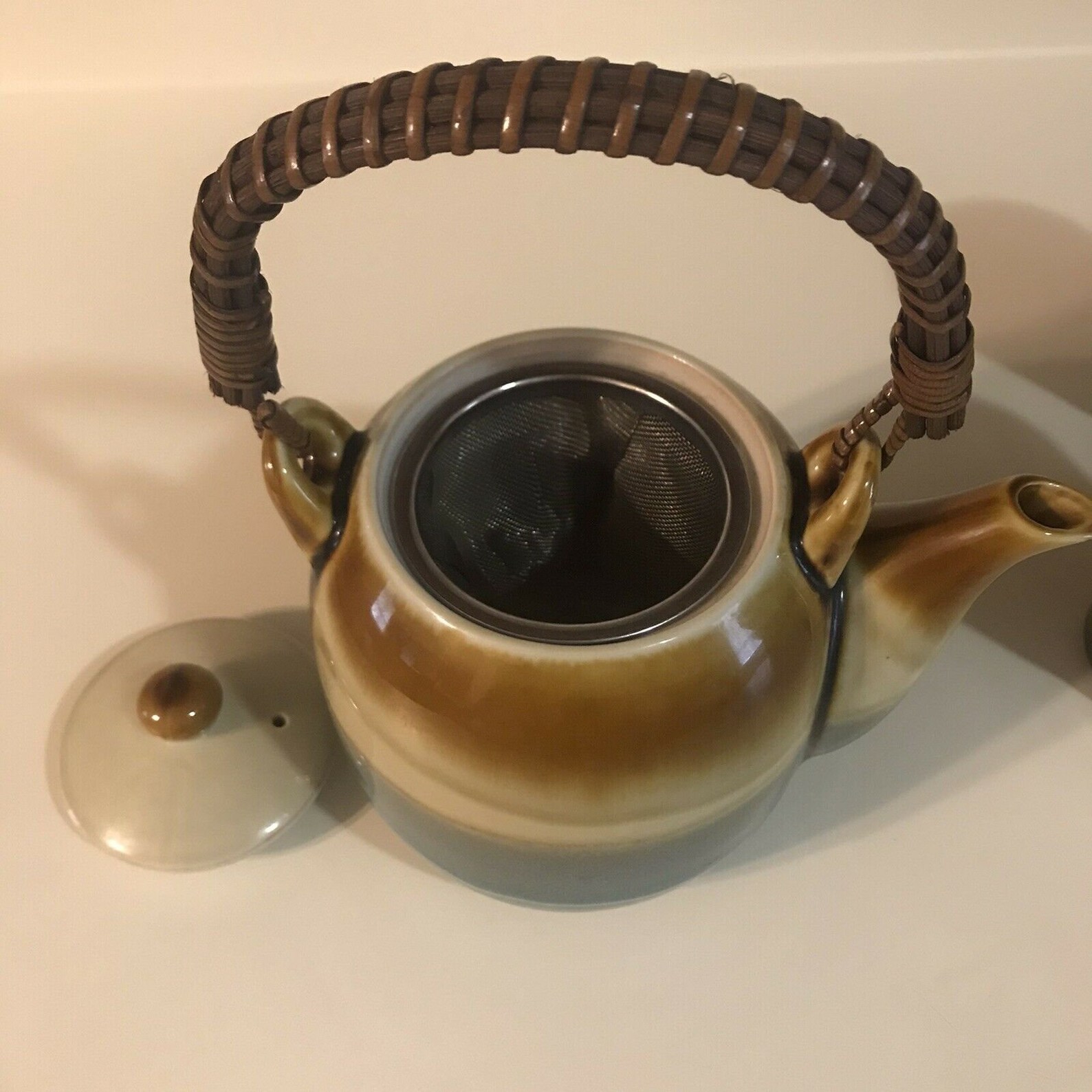 Teavana Fine Stoneware Porecelin Teapot 4 Four Cups Tea Set Etsy