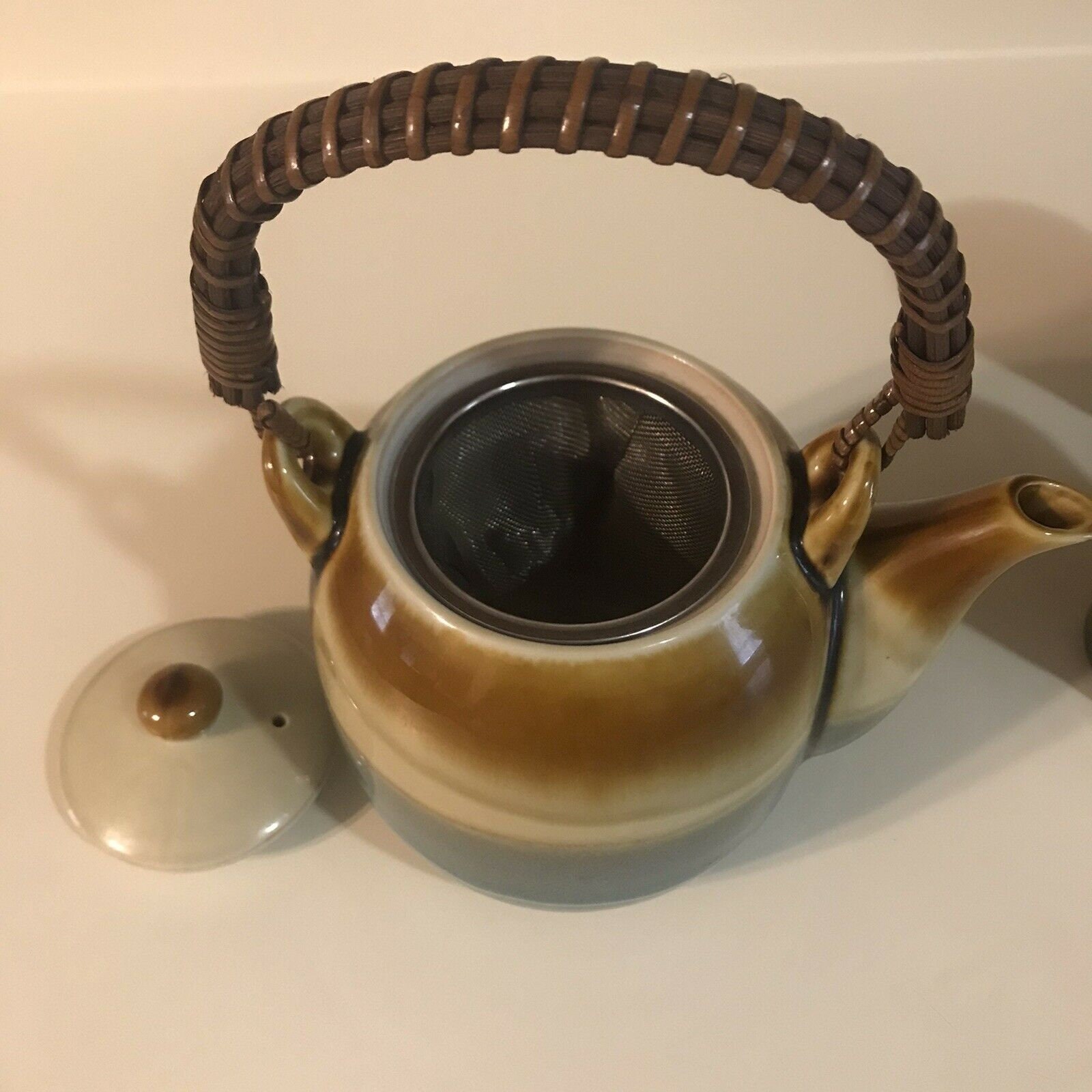 Teavana Fine Stoneware Porecelin Teapot 4 Four Cups Tea Set Etsy