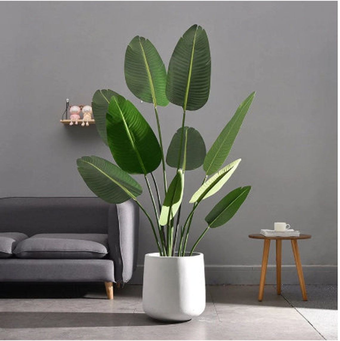 75cm 1 Pc Large Artificial Banana Plants Leafs Tropical Palm Etsy