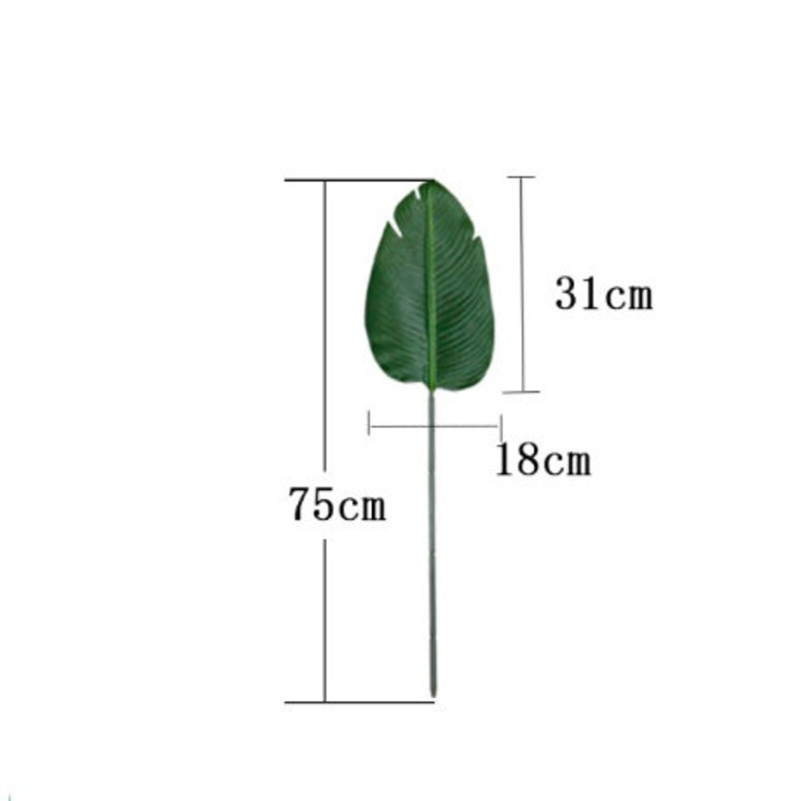 75cm 1 Pc Large Artificial Banana Plants Leafs Tropical Palm Etsy