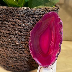 Agate Geode Night Light with bulb