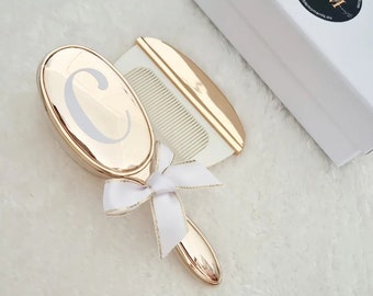 Gold Plated Personalised Baby Brush & Comb Set | New Baby | Christening | Baptism | Keepsake | Personalised Gift | Baby Brush