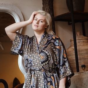 Plus size kimono robe canada clearance