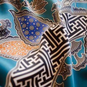 Mens Silk Blend Kimono Robe, Luxury Dressing Gown image 7