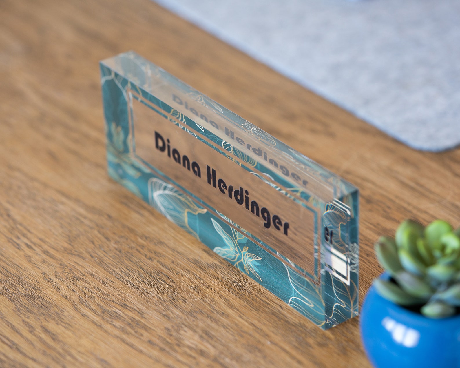 Personalized Name Plate for Desk Custom Office Decor Name Etsy