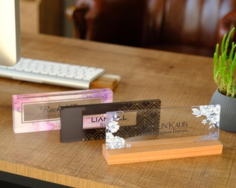 Personalized Acrylic Desk Name Plate, PhD Graduation Gift