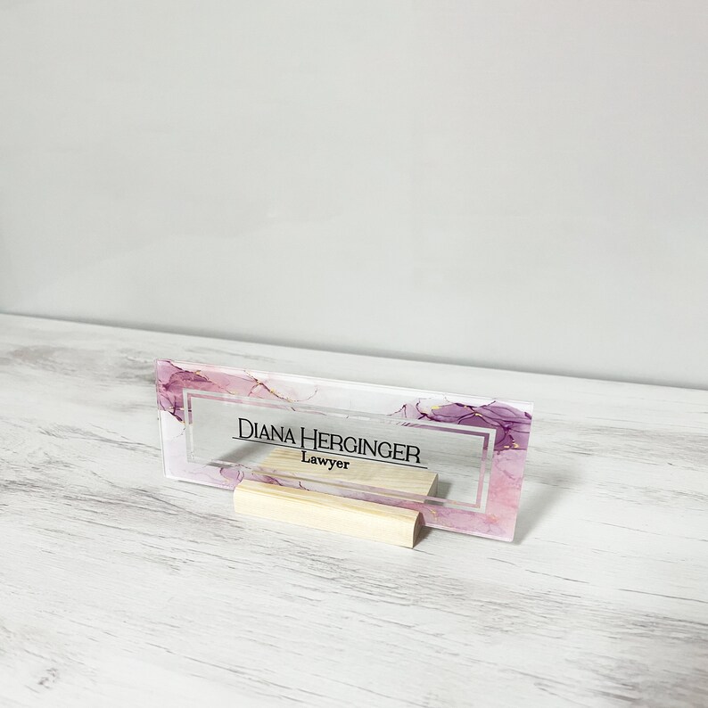 Personalized Name Plate for Desk Custom Office Decor Name Etsy