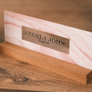Personalized Name Plate for Desk, Custom Office Decor, Name Plate Sign, Office Decor Gift, New Job Gift, Desk Acrylic Plaque, Christmas Gift