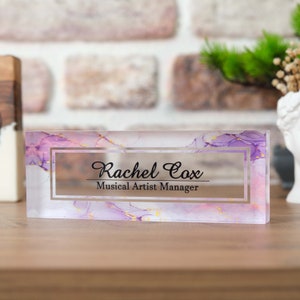 Personalized Nameplate, Office Name Plate, Promotion Gift for CEO, Gift New Office, Gift New Office, Phd Gift, Office Desk Decor