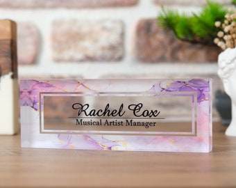 Personalized Nameplate, Office Name Plate, Promotion Gift for CEO, Gift New Office, Gift New Office, Phd Gift, Office Desk Decor