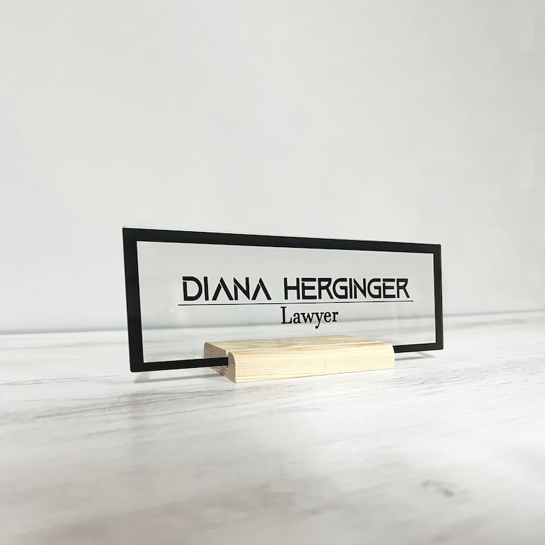 Personalized Office Name Plate Custom Name Sign Office Decor - Etsy