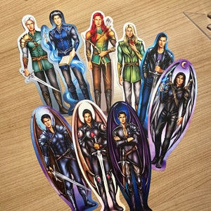 Sarah J Maas bookmarks | Acotar, Throne of Glass, Crescent city |  Double-sided premium printing Officially licensed SJM | 9 boys