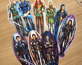 Sarah J Maas bookmarks | Acotar, Throne of Glass, Crescent city |  Double-sided premium printing Officially licensed SJM | 9 boys