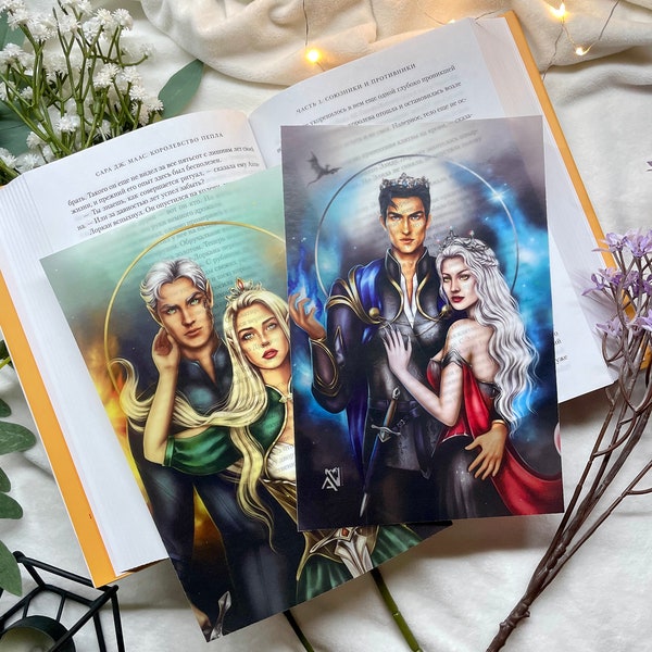 Throne of Glass - A set of parchment paper | Rowaelin and Manorian | Officially licensed SJM