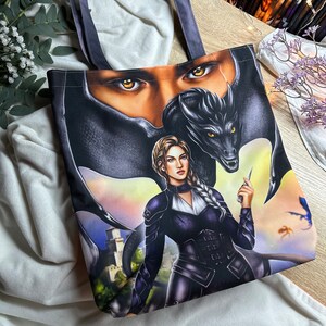 Большая сумка Вайолет и Ксаден Четвертое крыло - Etsy