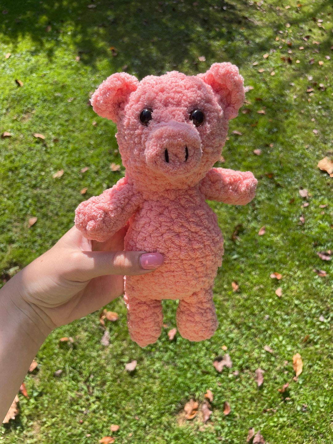 Handmade Crochet Pig Plush Pig Handmade Cute Pig Stuffed Etsy