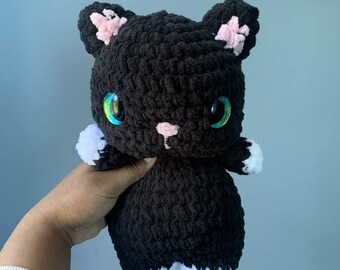 Cat Plushie | Black and White Cat Plush